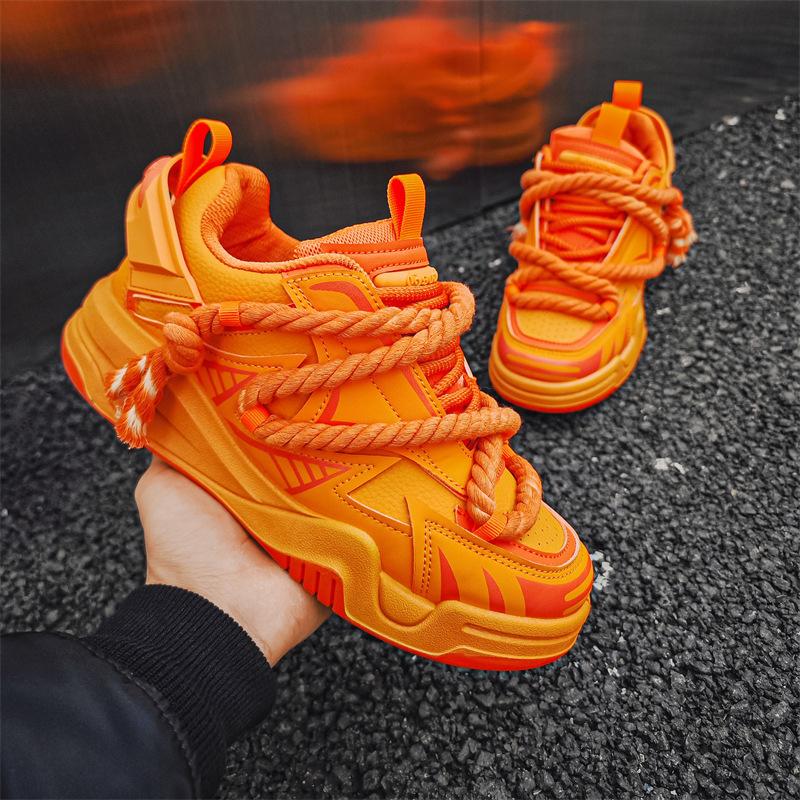 

Board shoes men s 2024 new niche design embroidery dreadlocks trendy shoes fashion street dragon year platform men s shoes bread shoes 39