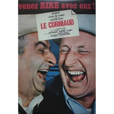 LE CORNIAUD Original Cinema Poster Rolled Small Format 53x40cm Louis De Funès Reprint 1990