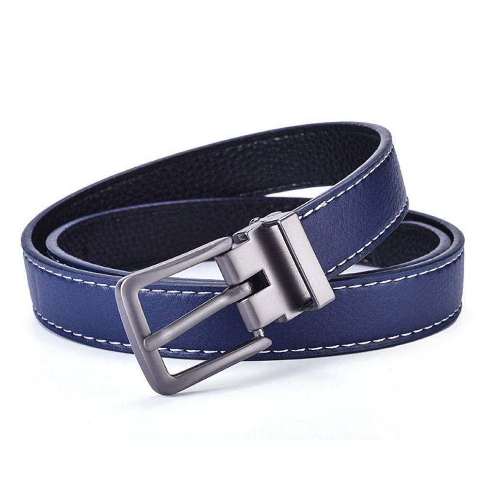 Vintage Casual Pin Buckle Waistband Children Leather Belt Thin Waist Strap Trouser Dress Belts