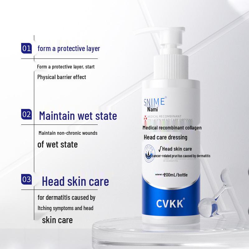 CVKK Medical Collagen Anti-Dandruff & Itch Relief Shampoo for Seborrheic Dermatitis.