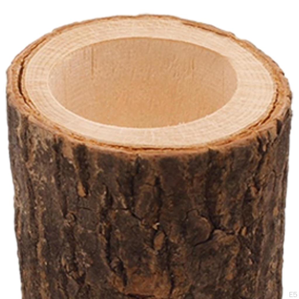 10 Pack Wooden Tea Light Candle Holders for Birthday Prayer Housewarming Party Taper Candles