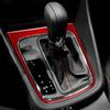 Echter Weicher Karbonfaser-Aufkleber Auto Schaltknauf Rahmen Panel Verkleidung Innenzubehör Für Seat Leon MK3 2013 2014 2015 LHD RHD