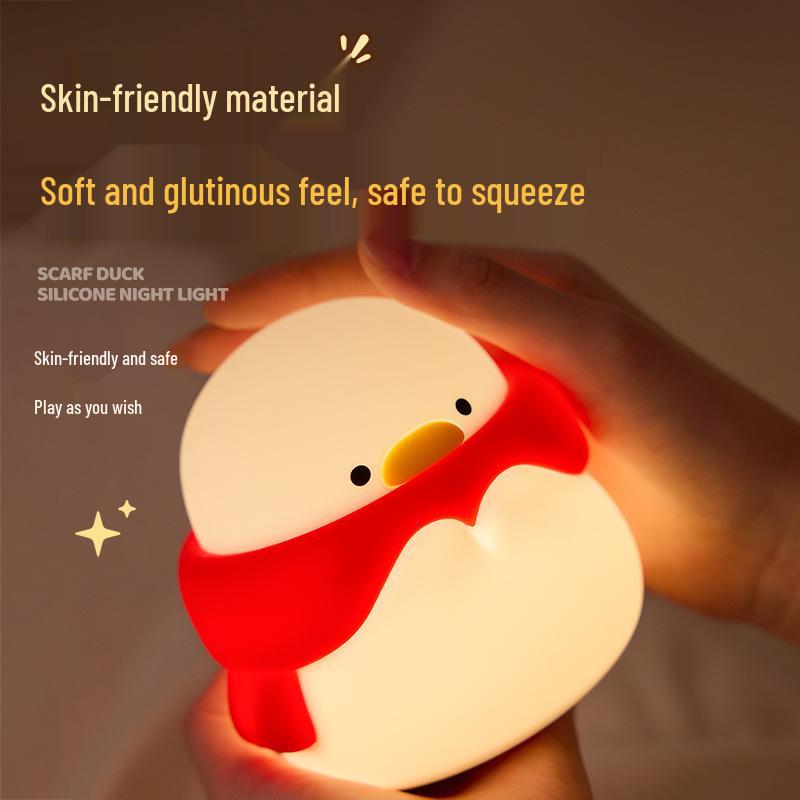 Duck Night Light Silicone Bedside Atmosphere Lamp - Ideal Gift