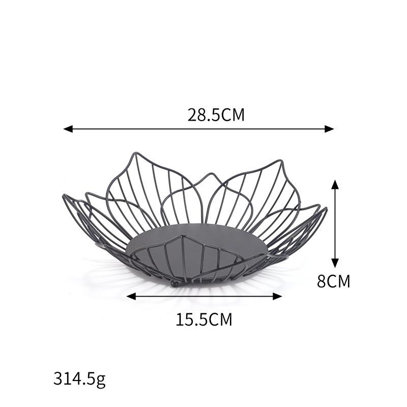 Nordic Iron Fruit Basket Modern Creative Household Living Room Single Light Normal Surface Inside Base Fixed Keep