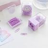 Student Stationery Macaron Magnetic Absorption Box Clips Dispenser Paperclip Holder Desk Storage
