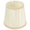6PCS Crinkle Texture Lamp Cover Beige Color Chandelier Lampshade Fabric Lampshade  Hotel Studio