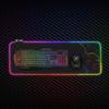 Tapis de Souris Gamer - EMPIRE GAMING - Dark Rainbow - RGB LED 12 Modes - Surface Ultra Lisse - Antidérapant