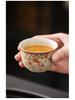 Firestone Gaiwan Tea Set: High-End Ceramic Teapot, Teacup, Handle Kettle for Home or Office Tea Brewing.