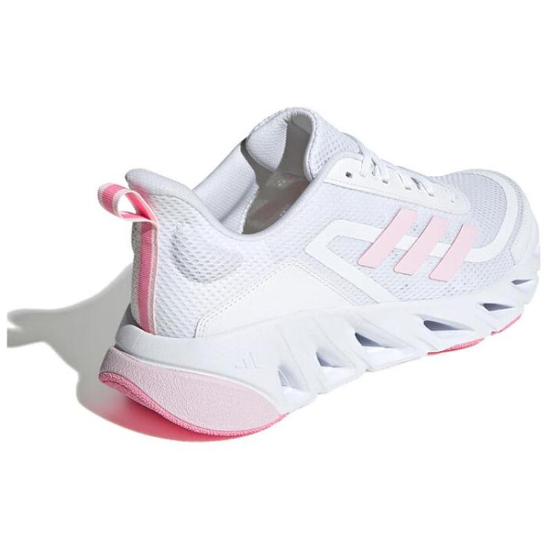Adidas Slip Resistant Abrasion Resistant Low top Casual Shoes Women's White Pink Sneakers JH9855