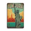 Vintage Travel Metal Sign Retro City Poster Tin Plaque for Home Bar Pub Cafe Decoration Paris Britain Venice New York Chicago Sy