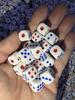 Multicolor Dots Disposable Small Dice for Parties and Bars
