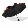 1pc Hello Kitty Automatic Opening/Closing Umbrella - Portable Three-Fold Design with 8-Bone Iron Frame - Outdoor, Gift for Fans, Travelers, Everyday U
