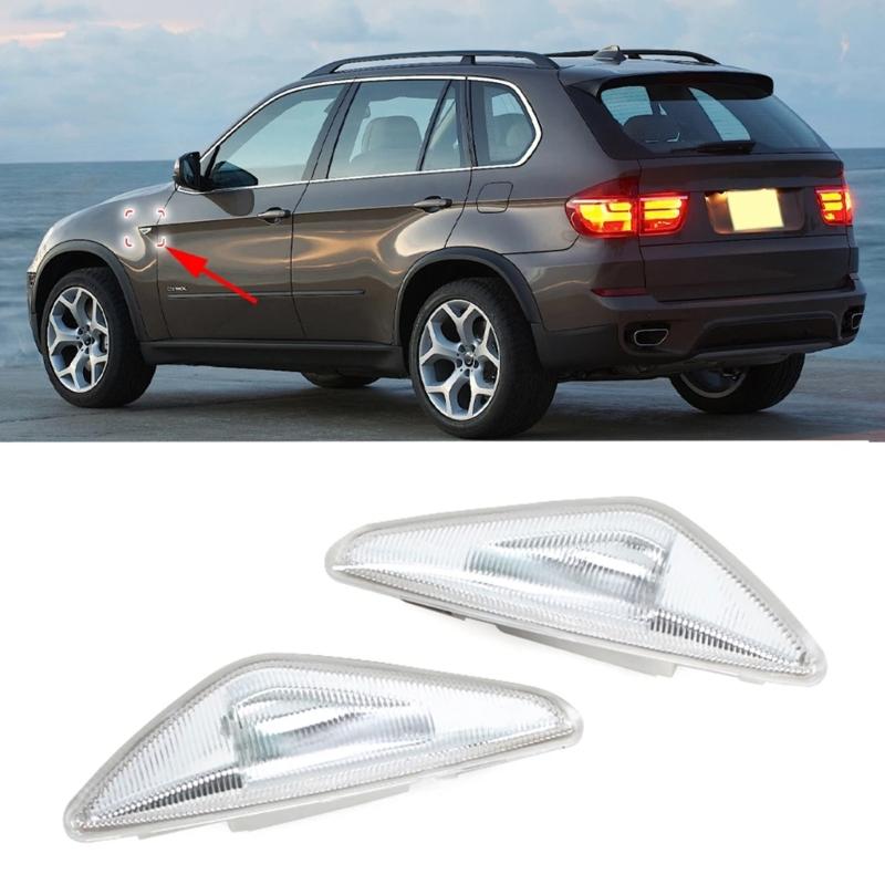 1 Pair Left Right LED Marker Turn Signal Lamp for E70 F25 E71 63137171007 63137171008 Turn Signal Light Indicator