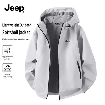 Men's Hooded Softshell Outdoor Jacket