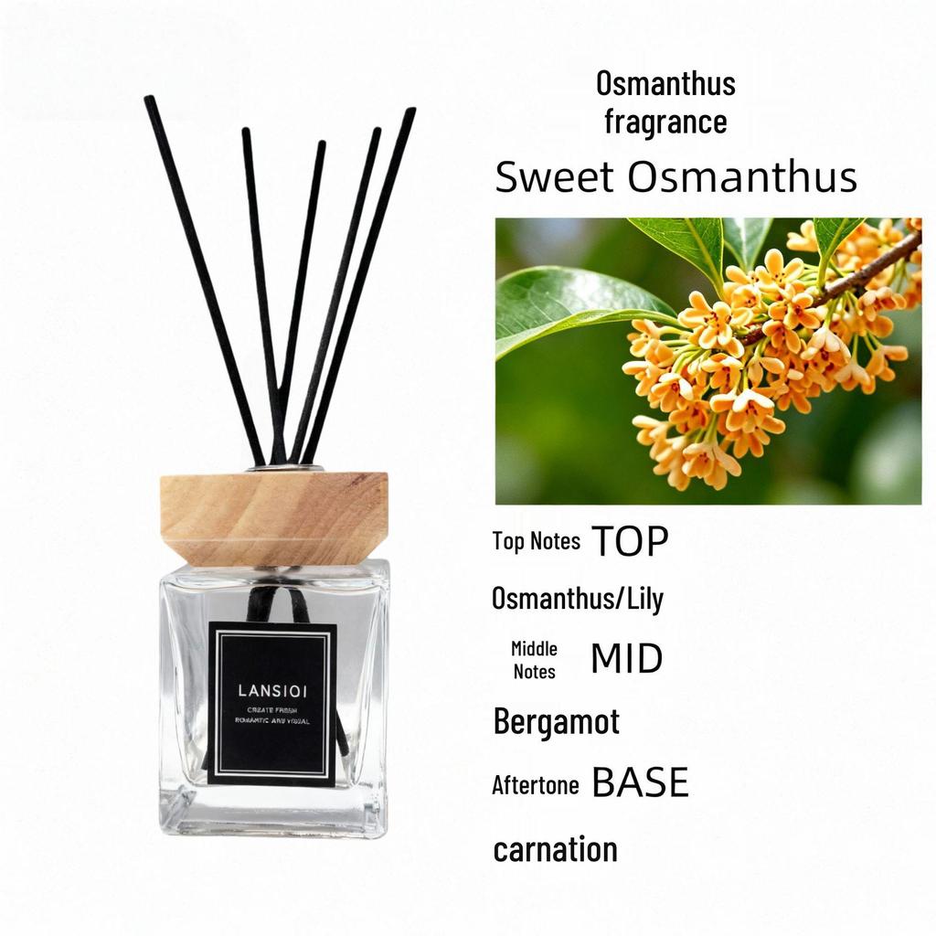 200ML Flameless Aroma Diffuser with Wooden Lid for Home, Hotel, or Living Room - Long-Lasting Essential Oil Fragrance