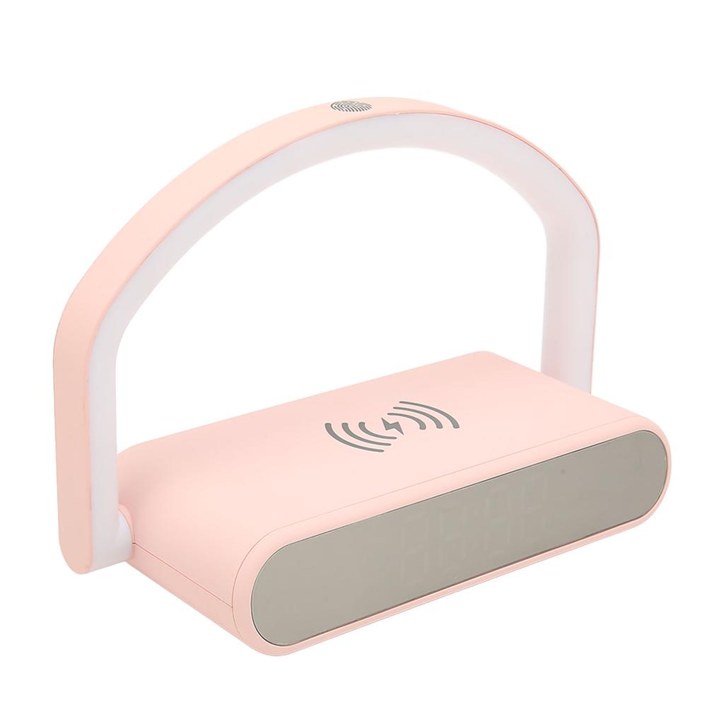 Wireless Charging Alarm Clock Two Levels Adjustment Night Light Multifunction Digital Alarm Clock