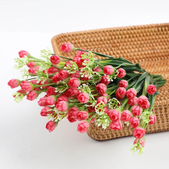 Umělé květiny Falešná jarní kytice se stonkem pro květinové aranžmá Svatba Domácí kancelář Párty Středový díl stolu