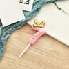 1pc Pink Numbered Birthday Candles Golden Bow Cake Decoration for Children boys Girls Teenage Birthday Baking Decoration Plugins