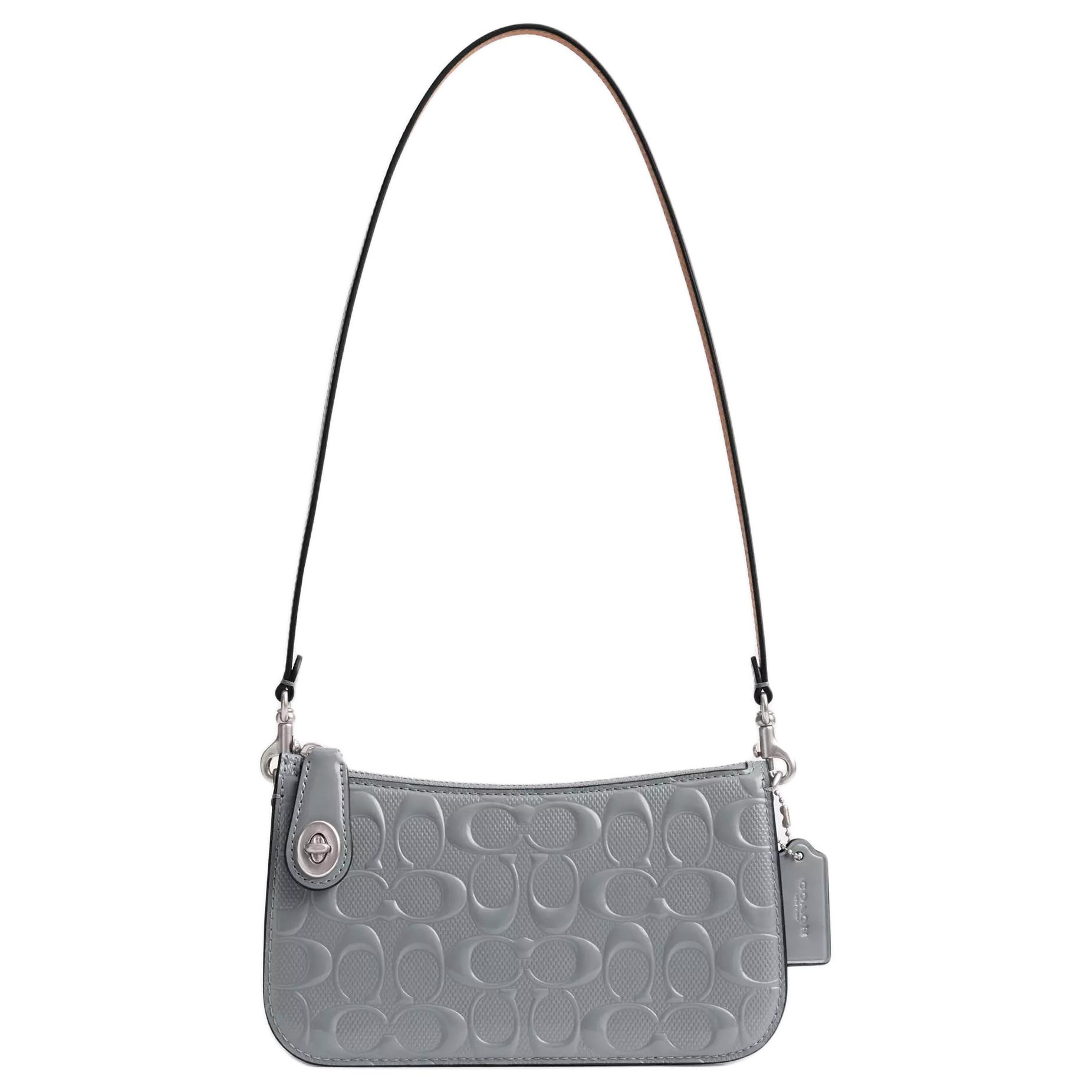 Coach Penn 21 Solid Color Embossed