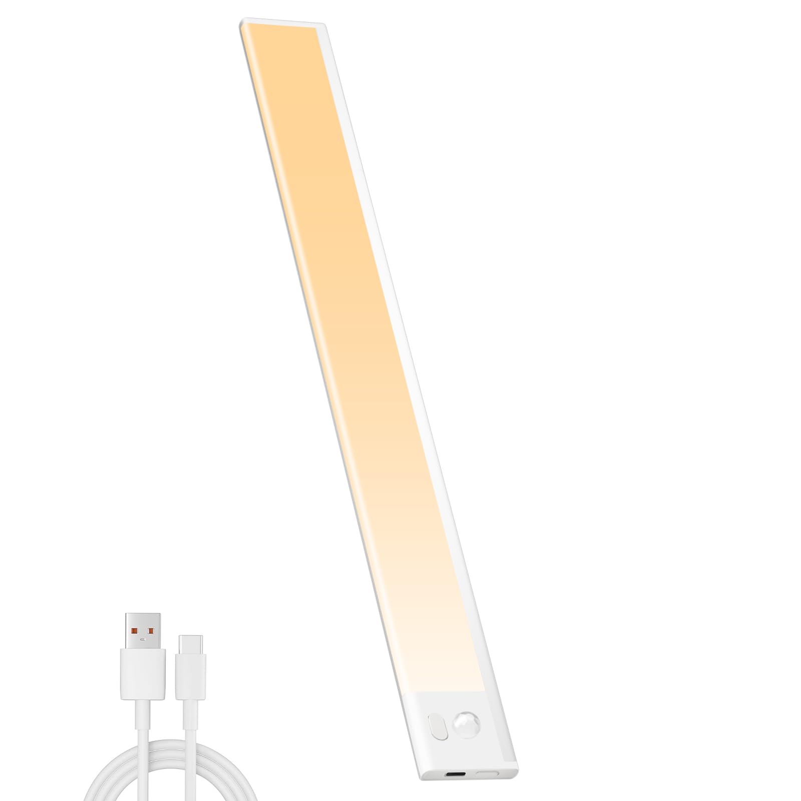 

Светодиодная панель с датчиком движения, бесступенчатая регулировка 3 уровня цвета, ультратонкий ручной магнитный светодиодный светильник без проводов, длинный, высокий, с аккумулятором, 40 см