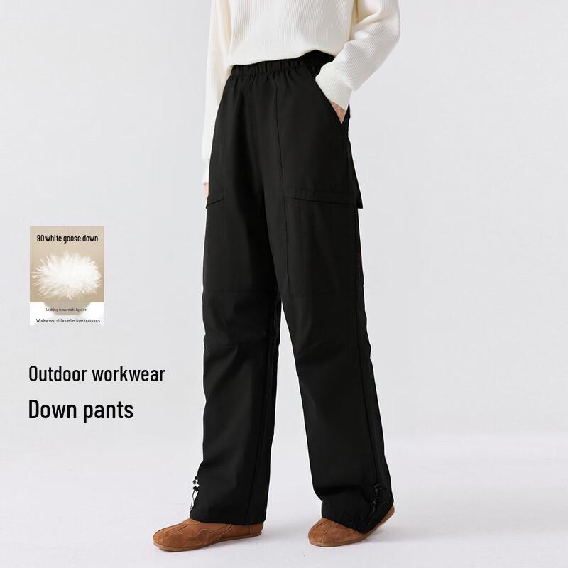 FivePlus Women's Goose Down Cargo Down Pants