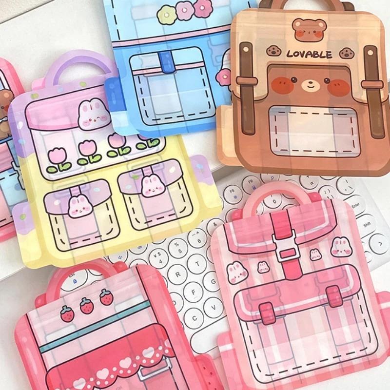 Cute Cartoon Schoolbag Shape Candys Packaging Bags Snack Cookie Storage Bag Children'S Day Birthday Sealing Bag