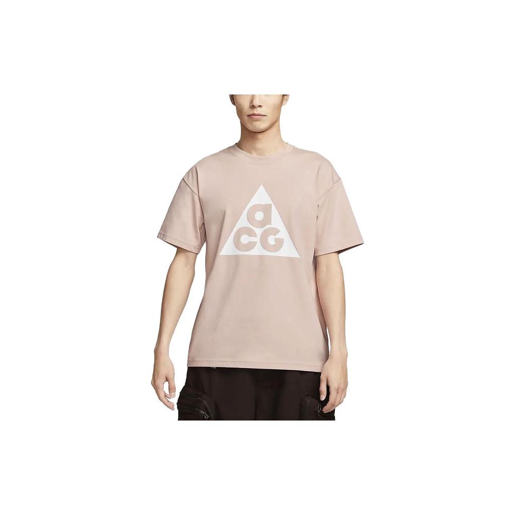 Nike ACG Logo Print Loose Round Neck Short Sleeve T-Shirt Men Tops Pink DJ3645-601