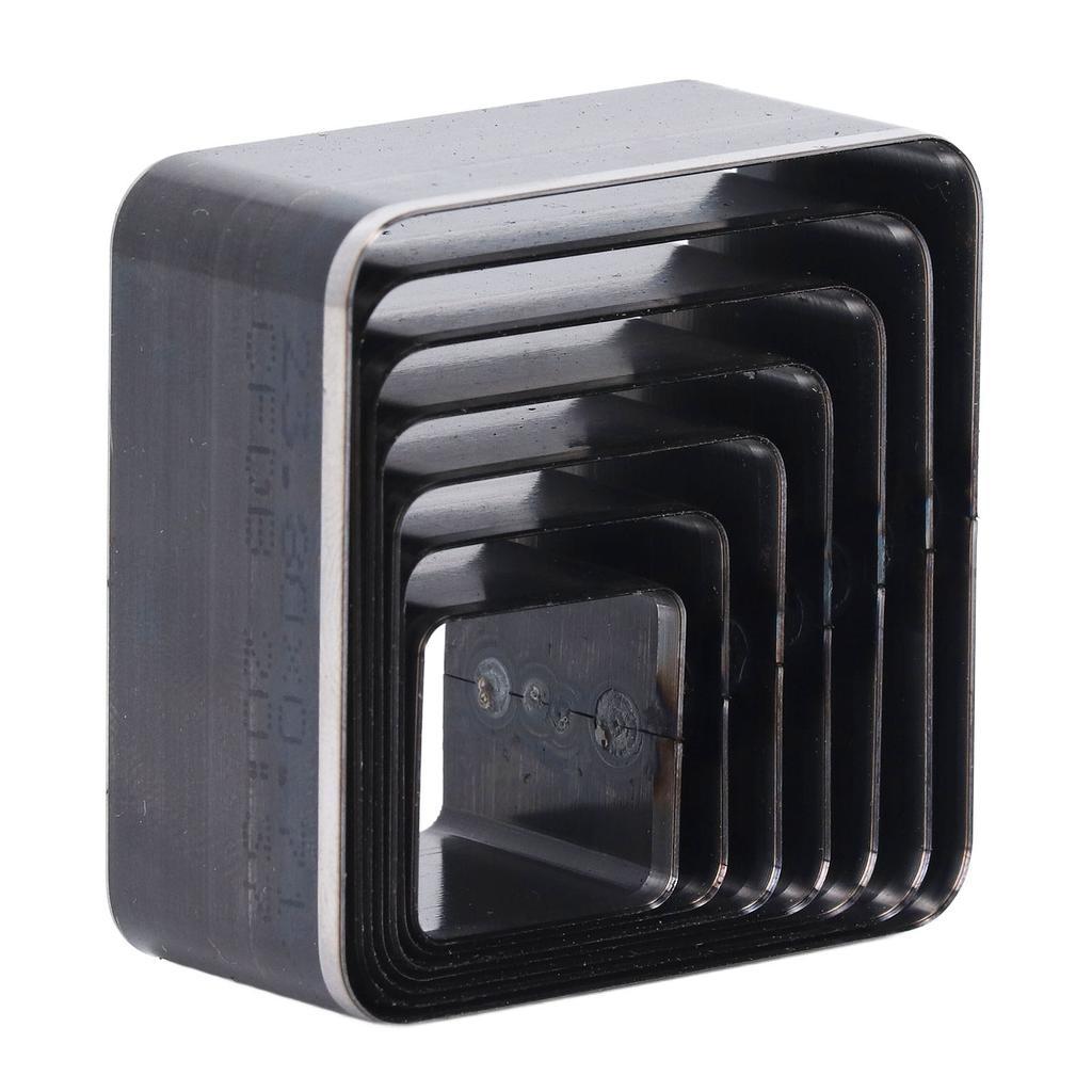 Juego de Troqueles de Corte de Cuero de 7 Piezas Acero de Aleación Rectángulo Juego de Troqueles de Perforación 20 25 30 35 40 45 50mm Longitud del Lado