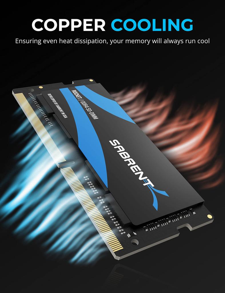 SABRENT Rocket 16GB DDR4 3200MHz Memory Module for Mini PCs SO-DIMM Laptops, Ultrabooks, (SB-DDR16)