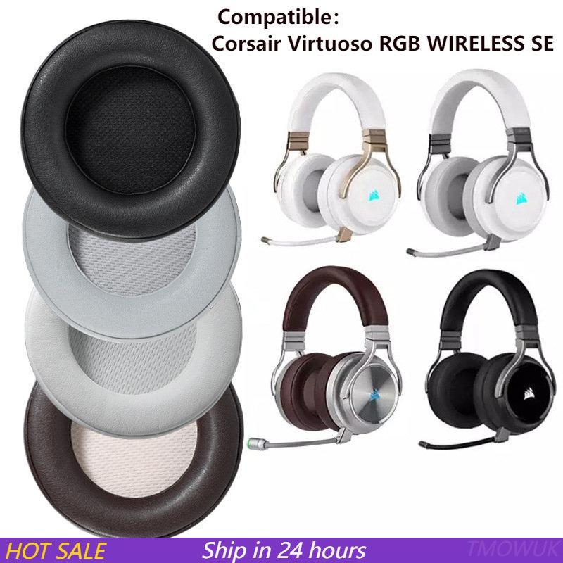 Náhradní náušníky pro CORSAIR VIRTUOSO RGB Wireless SE Headset Sluchátka Sluchátka s koženým pouzdrem Sluchátka na sluchátka