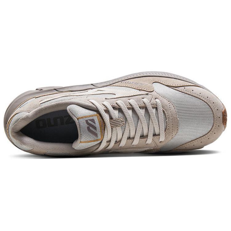 Mizuno Pi Retro Comfortable Versatile Non-Slip Durable Low-Top Running Shoes Unisex Sneaker Light-Gray Rock-Gray D1GH232307