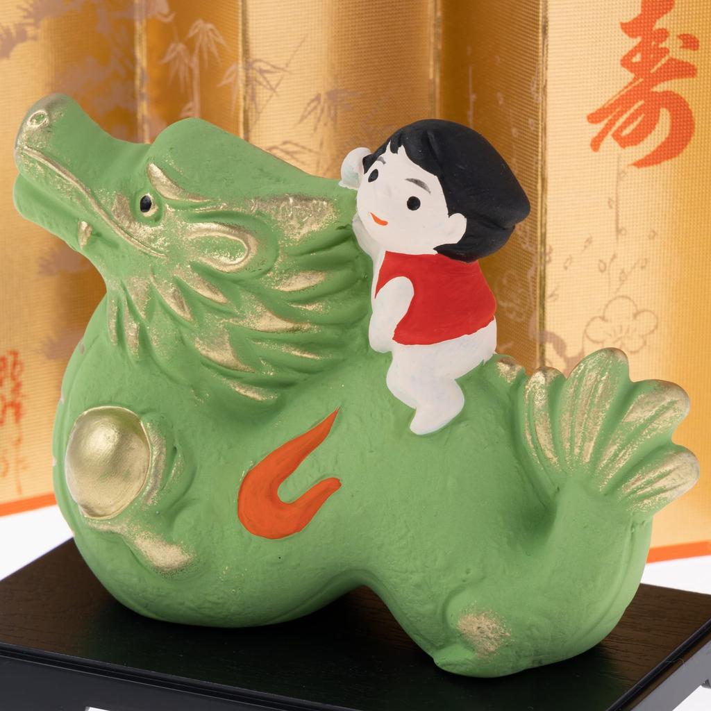 Seto Togeisha 2024 Zodiac Figurine Compact Dragon Dragon Tatsu New Year Decoration Good Luck Tatsunoko Taro Medium Shohogama S07