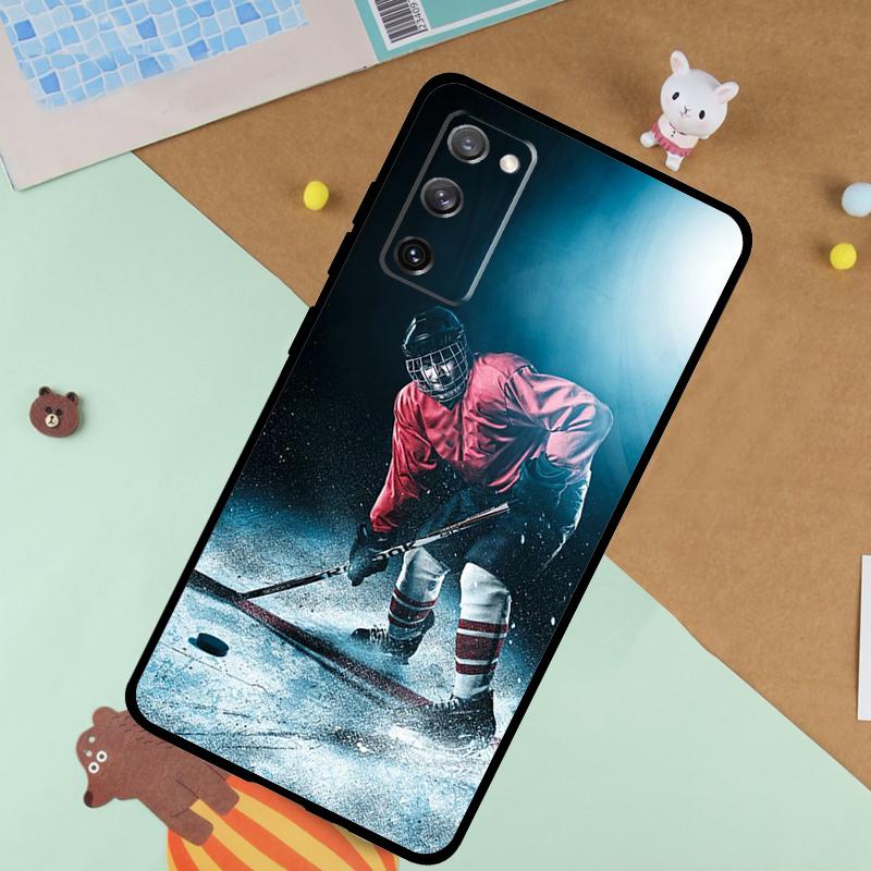 Ice Hockey Sport Soft Case For Samsung Galaxy S25 Ultra S9 S10 S20 S21 S22 S23 S24 Plus S24 FE Funda Cover