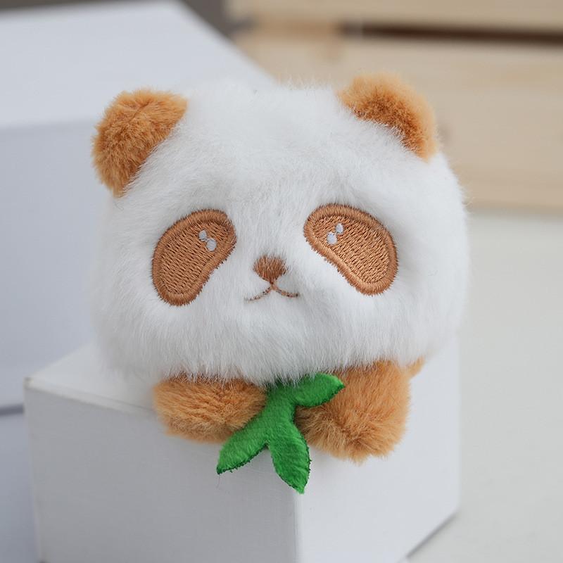 Adorable Cartoon Panda Plush Keychain Toy Cute Stuffed Bag Charm Gift For Couples