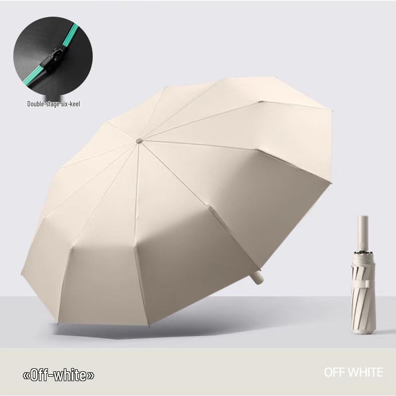 "Large Fully Automatic Folding Umbrella for Sun and Rain, High-Grade Men's Dual-Use Parasol"