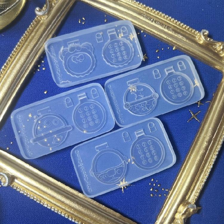 Resin Shaker Mold,Reusable Cute Silicone Quicksand Mould for DIY Crafts Making