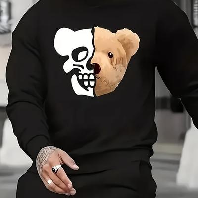 Flexible Layering & Daily Wear, Men's Oversized Crew Neck Sweatshirt