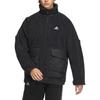 adidas Alphabet Logo Print Loose Stand Collar Jacket Unisex Jacket Black IK7341