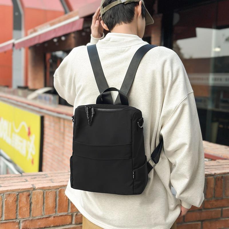 Large-capacity waterproof nylon backpack, small backpack, high-end, ultra-light, literary artistic simple and versatile backpack for college students