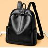 Fashionable PU Leather Backpack with Adjustable Shoulder Straps Simple Design Suitable for Daily Use Travel Shopping and Other Scenarios