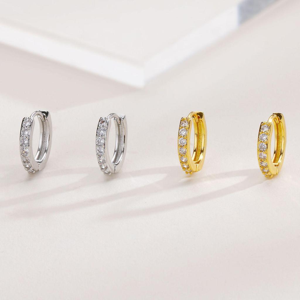 Einfache Diamant Zirkonia Creolen - Klassisch, Bequem und Verkaufsschlager