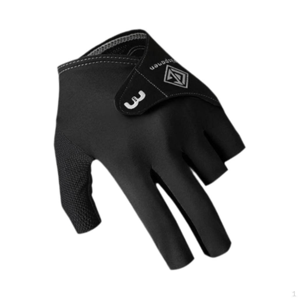 Billiard Glove for Left Hand, Three Finger Snooker Accessories Sports Enthusiasts