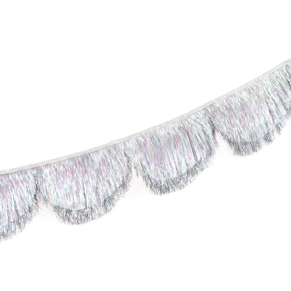 Multicolor Drizzle Garland PET Encryption Metallic Foil Fringe Thickening Background Ornament Tassel String Birthday Decoration