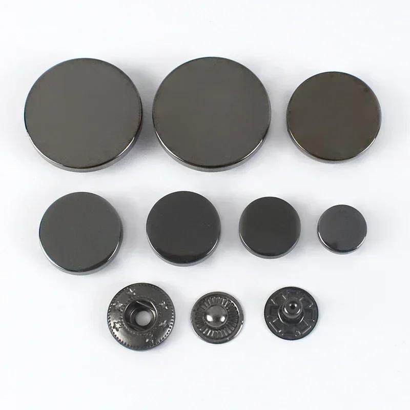 20Sets Meetee Snap Fasteners 10-25mm Metal Snaps Press Studs Buttons for Sewing Jacket Coat Leather Craft Hardware Accessories