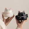 Creativity Lucky Cat Ceramics Ashtray Home Living Room Smoking Cup Personalized Trendy Ashtray Desktop Decoration Ornament