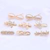 Yiwu Accessories Alloy Hairpin Premium Sense Delicate Ladies Fresh Plant Flower Pearl Hair Accessories Hairpin Bangs Clip