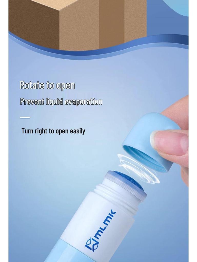 Quick-Dry Thermal Paper Correction Fluid with Box Opener – No Mess, Privacy Safe, Anti-Disclosure Covering for Express Delivery Codes
