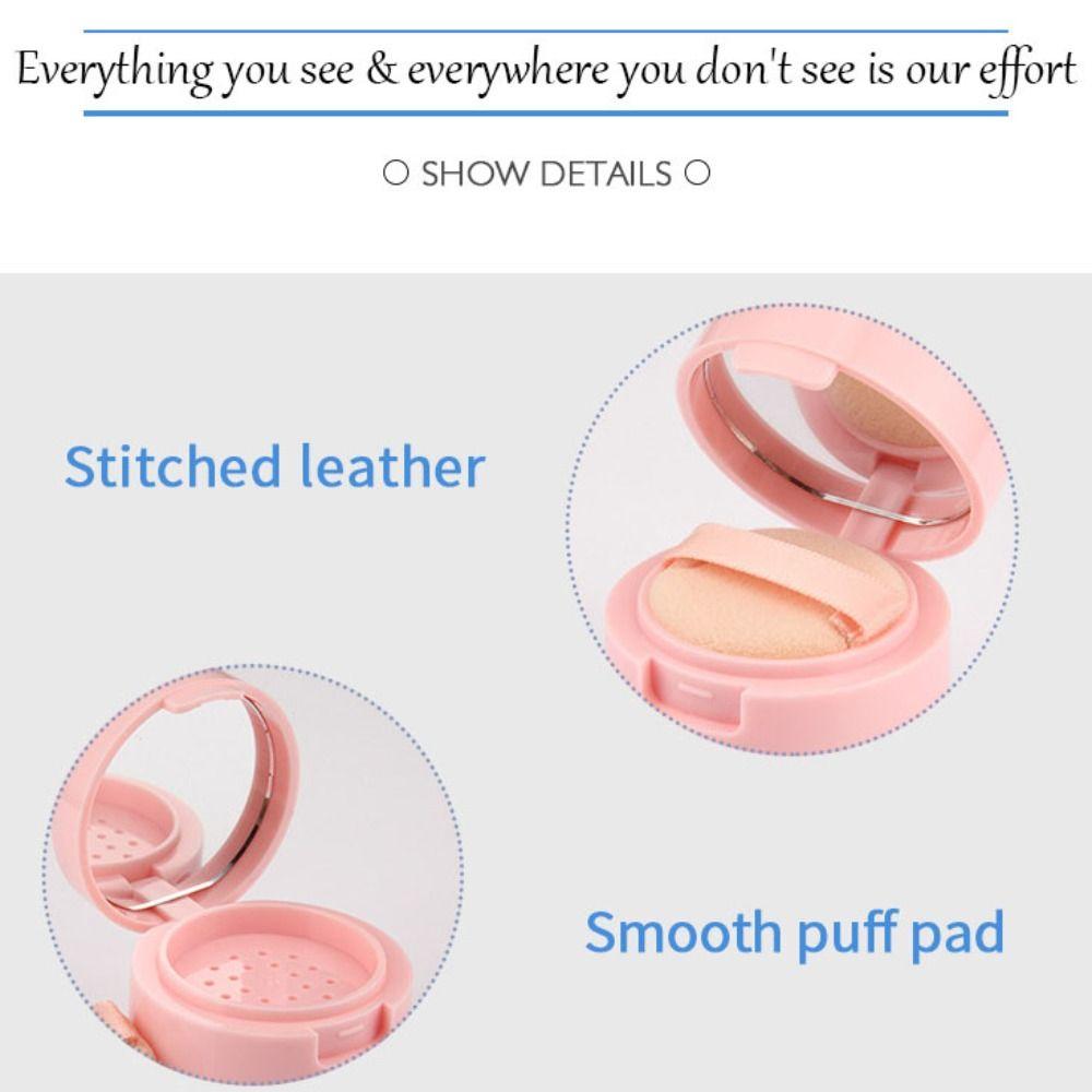 

Пластиковый контейнер для свободного порошка с сетчатым зеркалом, пустая слоеная коробка на воздушной подушке, путешествия