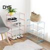 HOW-E 3/4 Layers Shoe Rack Assembled Easy Installation Stainless Steel Household Slipper Storage Shelf