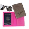 Passport Holder PU Leather Passport Cover Organisers Travel Wallet Case Organisers for Money Ticket Card Boarding Passes